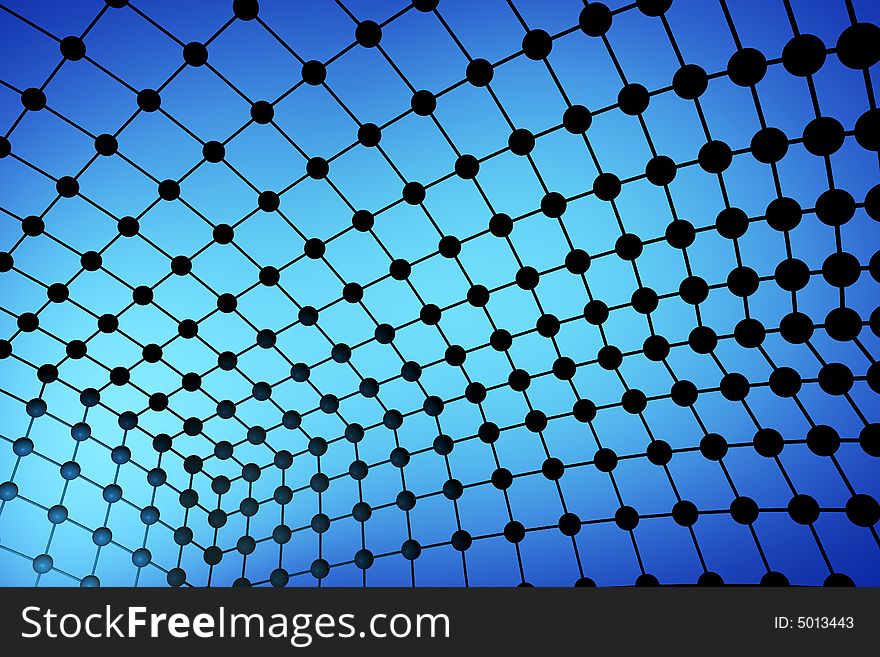 Blue Abstract dynamic web background