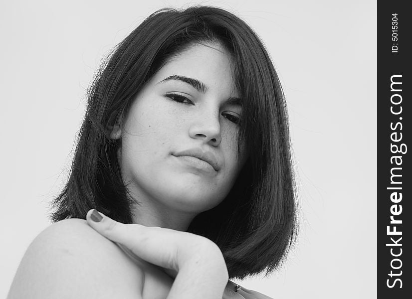 Head Shot of a young woman. Head Shot of a young woman