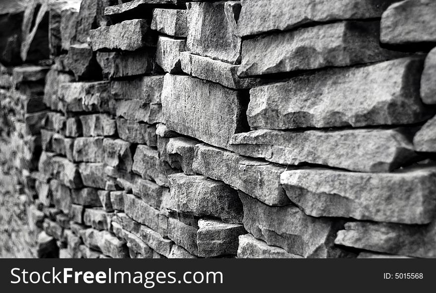 Photo of a typical drystone wall which are normally situated in the north of england