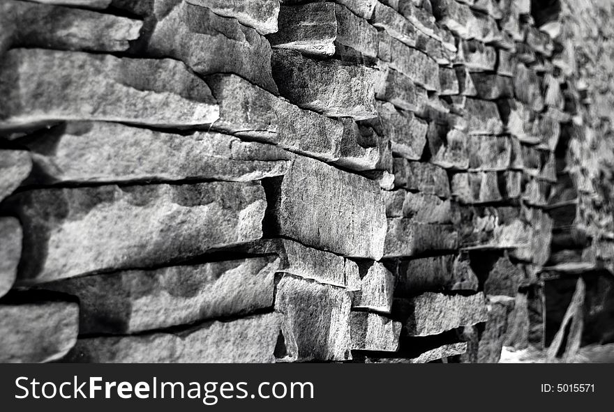 Photo of a typical drystone wall which are normally situated in the north of england