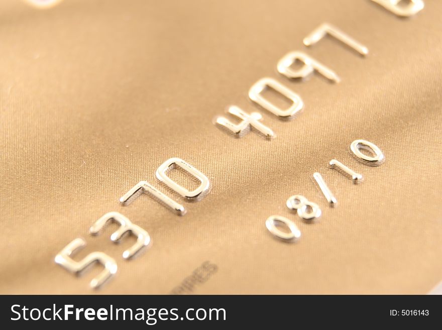 Gold credit card