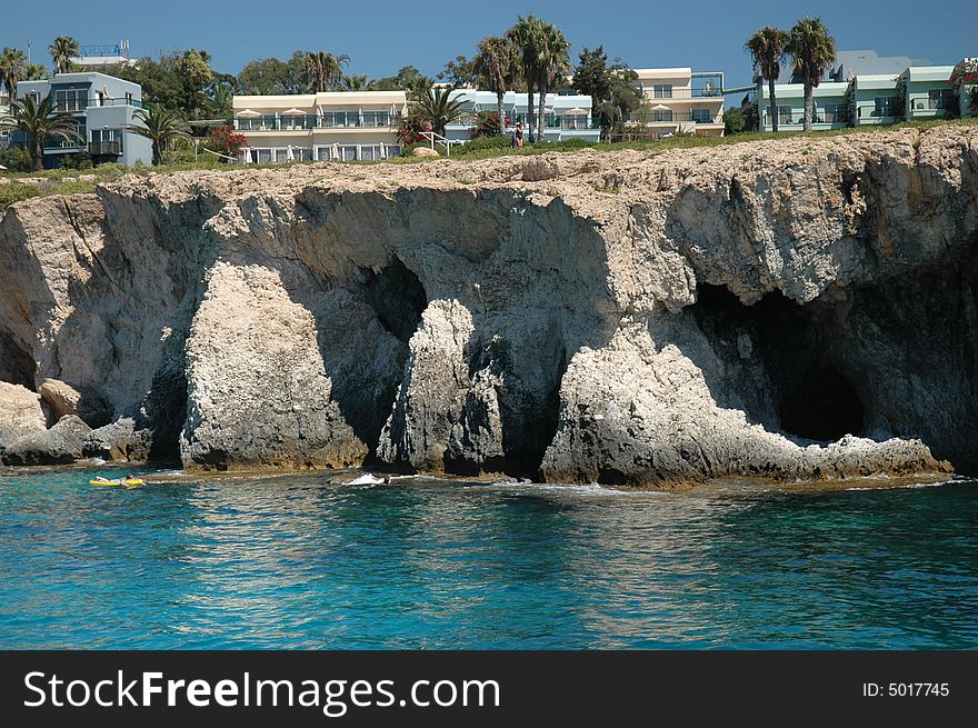 Cliffs And The Mediterranean Sea