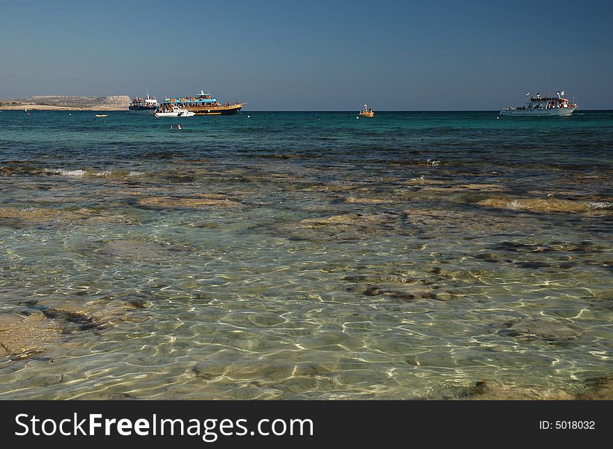 Rock coast at Cape Greco, Agia Napa, Cyprus. Rock coast at Cape Greco, Agia Napa, Cyprus