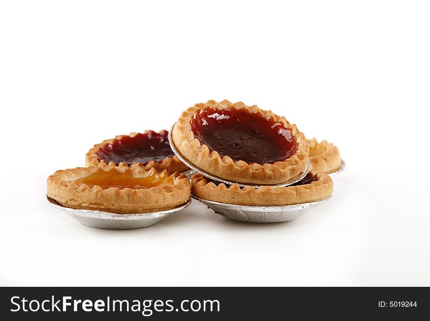 Isolated photo of fruit tart