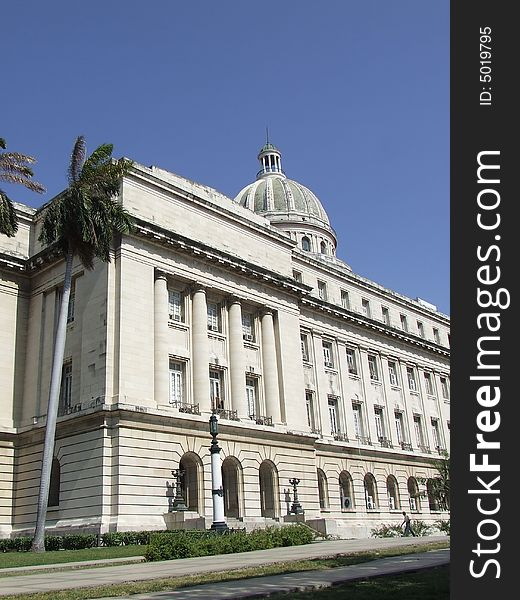 The Cuba National Capitol, in a sunny day at Havana. The Cuba National Capitol, in a sunny day at Havana