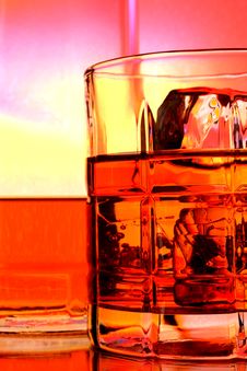 Whiskey Bottle And Glass Abstract Royalty Free Stock Image Whiskey Bottle And Glass Abstract Royalty Free Stock Image