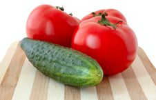 Vegetables On Cutting Board. Royalty Free Stock Photos Vegetables On Cutting Board. Royalty Free Stock Photos