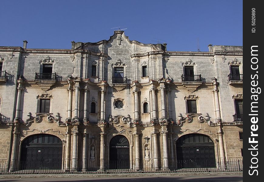 Old Monastery near the Havana''s Cathedral, in Old Havana, Cuba. Old Monastery near the Havana''s Cathedral, in Old Havana, Cuba.