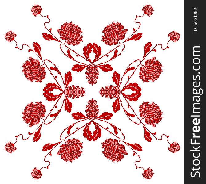 Abstract floral ornament ( seamless texture )