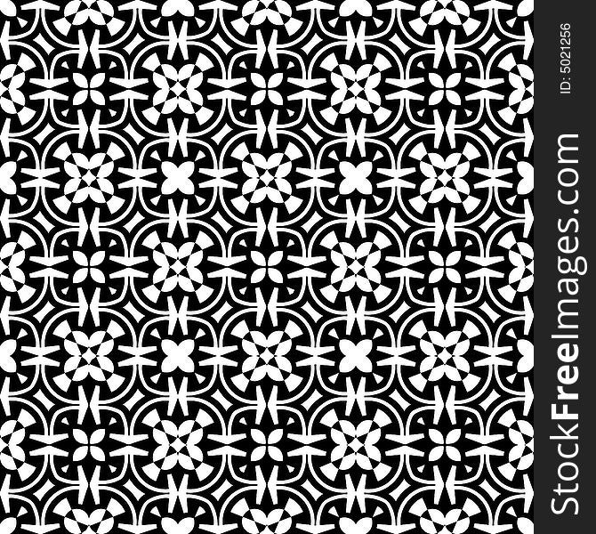 Abstract seamless black-and-white pattern - graphic illustration. Abstract seamless black-and-white pattern - graphic illustration