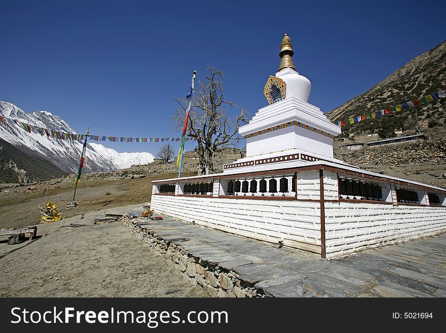 Buddist monastery, annapurna