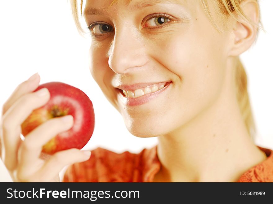 Girl With An Apple