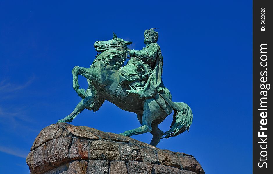 Monument of famous ukranian hethman Bogdan Khmelnitsky in Kiev, Ukraine. Monument of famous ukranian hethman Bogdan Khmelnitsky in Kiev, Ukraine