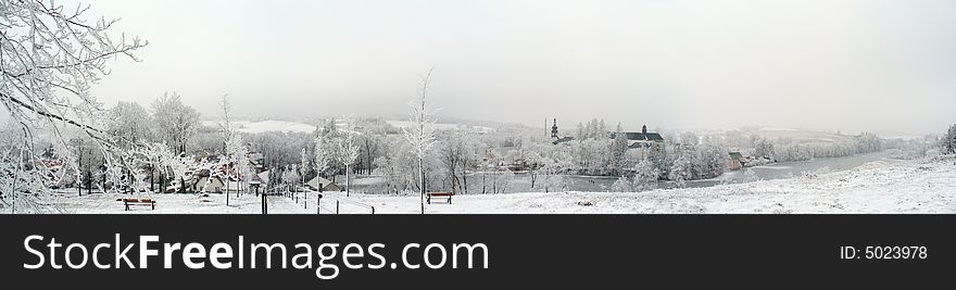 Winter in Czech Republic, Eastern Europe. Winter in Czech Republic, Eastern Europe