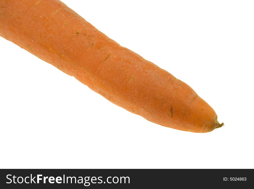 Carrot isolated against white background