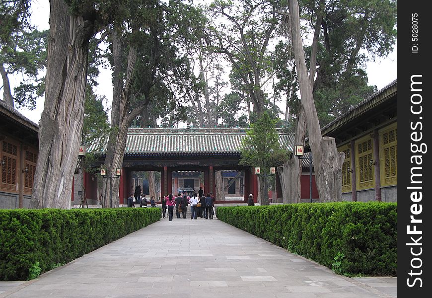 Landscape of a ancient chinese temple