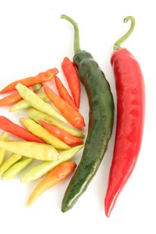Chilies, Red, Green And Hot Chili Stock Photography Chilies, Red, Green And Hot Chili Stock Photography