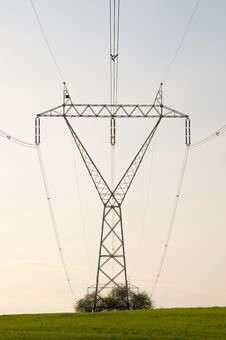 Electricity Pylon With Cables Stock Images Electricity Pylon With Cables Stock Images