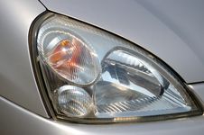 The Headlight Of The Car. Stock Photos The Headlight Of The Car. Stock Photos