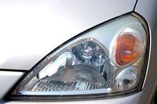 The Headlight Of The Car. Stock Photo The Headlight Of The Car. Stock Photo