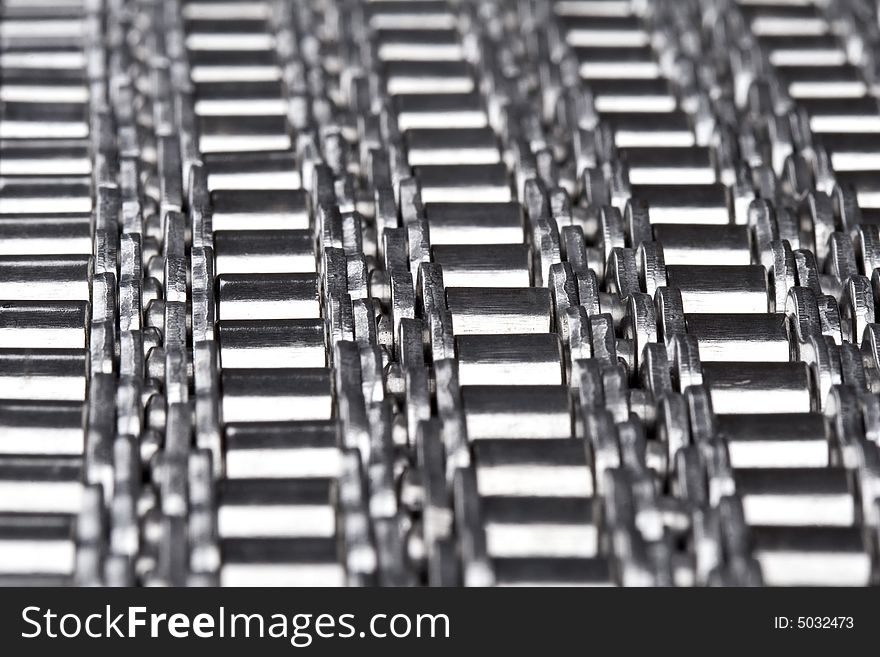 Close up of metal link chains- background. Close up of metal link chains- background