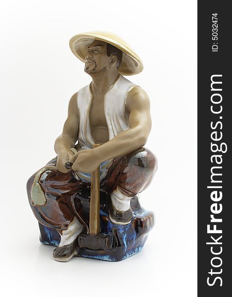 Figurine Of Sitting Chinese