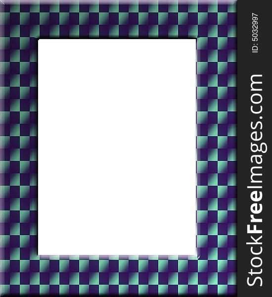Checker board style frame perfect for winners