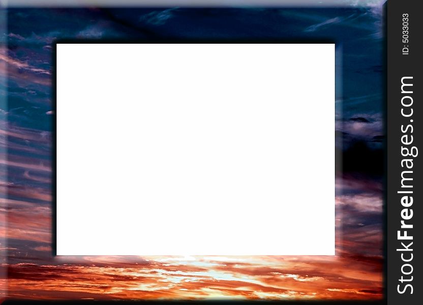 Sunset or Sunrise frame