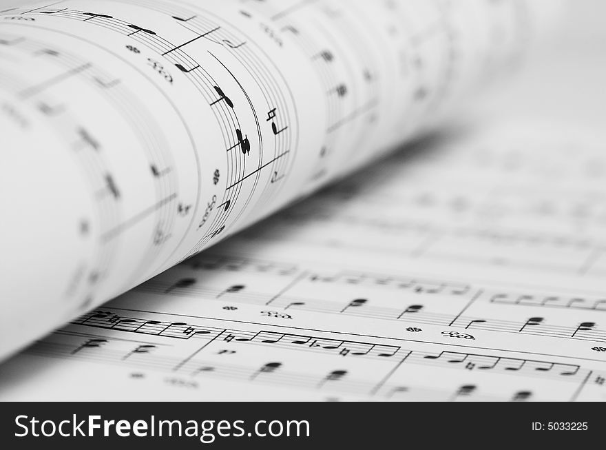 Close-up of music notes - music wallpaper
