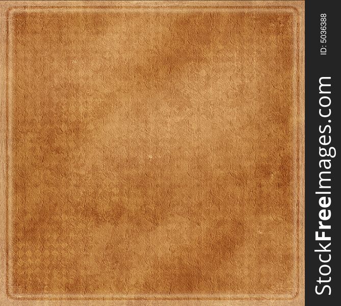 Grungy brown  canvas with frame and space for text or picture. Grungy brown  canvas with frame and space for text or picture