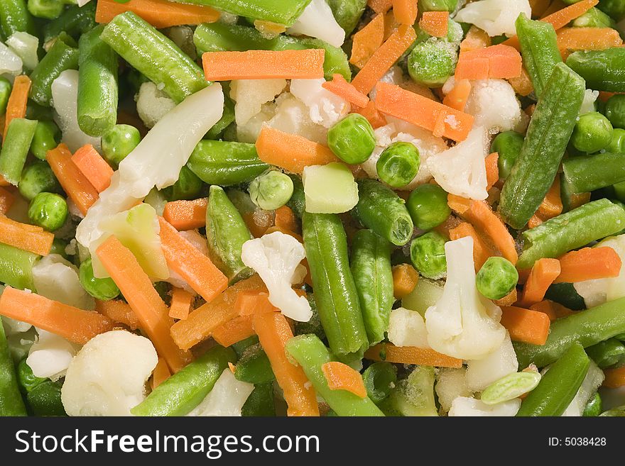Salad from fresh vegetables , close-up