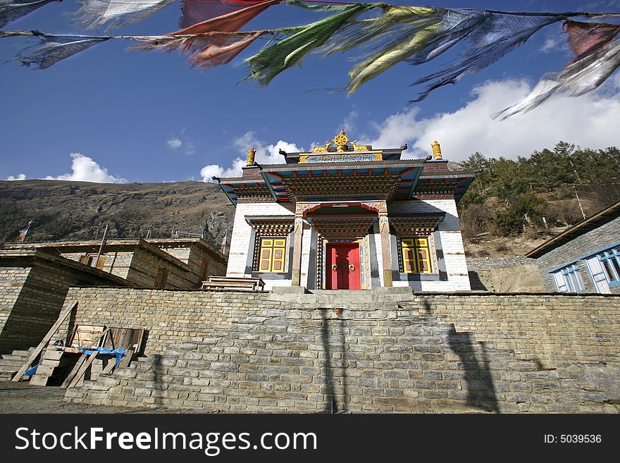 Monastery In Upper Pisang, Annapurna