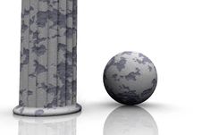 Pillar And Ball Royalty Free Stock Photography Pillar And Ball Royalty Free Stock Photography