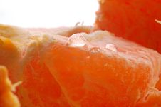 Closeup Fruits Of A Tangerine. Stock Photos