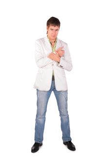 Serious Young Man Posing Royalty Free Stock Photography