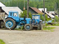 Two Tractors Royalty Free Stock Photos