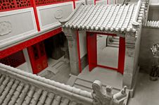 Chinese Ancient Courtyard. Royalty Free Stock Photos Chinese Ancient Courtyard. Royalty Free Stock Photos