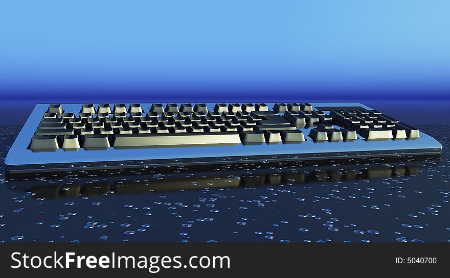 Scene of the keyboard on planes