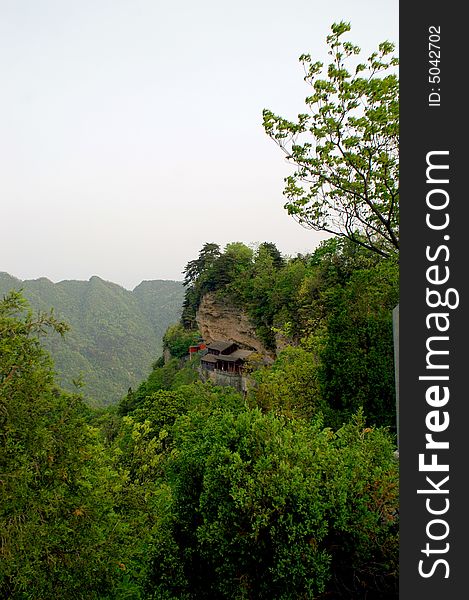 Wudang mountain in the morning.Hubei province,China.