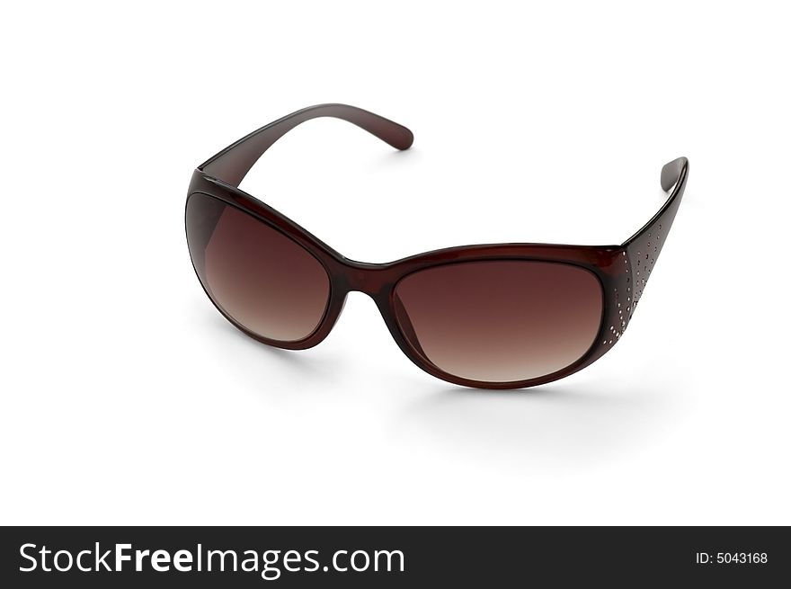 Woman sunglasses isolated on white