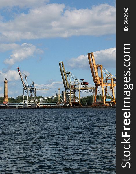 Docks in Swinoujscie - Poland. Warm summer day. Docks in Swinoujscie - Poland. Warm summer day.