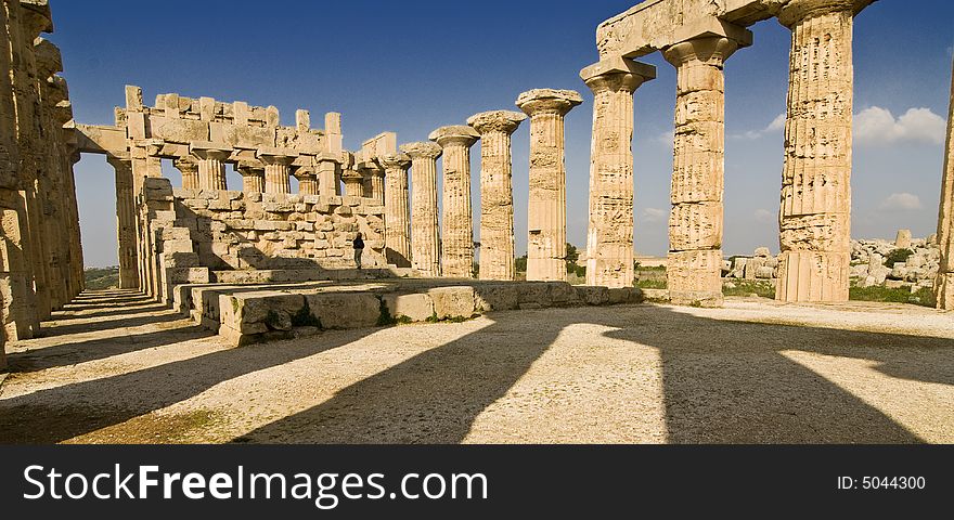 Greek temple in Selinunte, Sicily, Italy