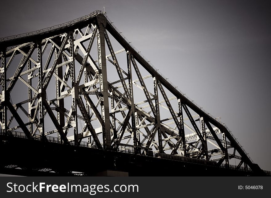 Story bridge in Brisbane, taken from the City Cat at Riverside.