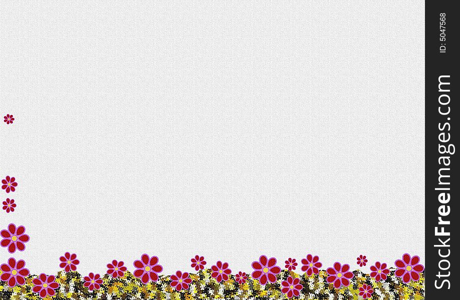 Textured Floral Background