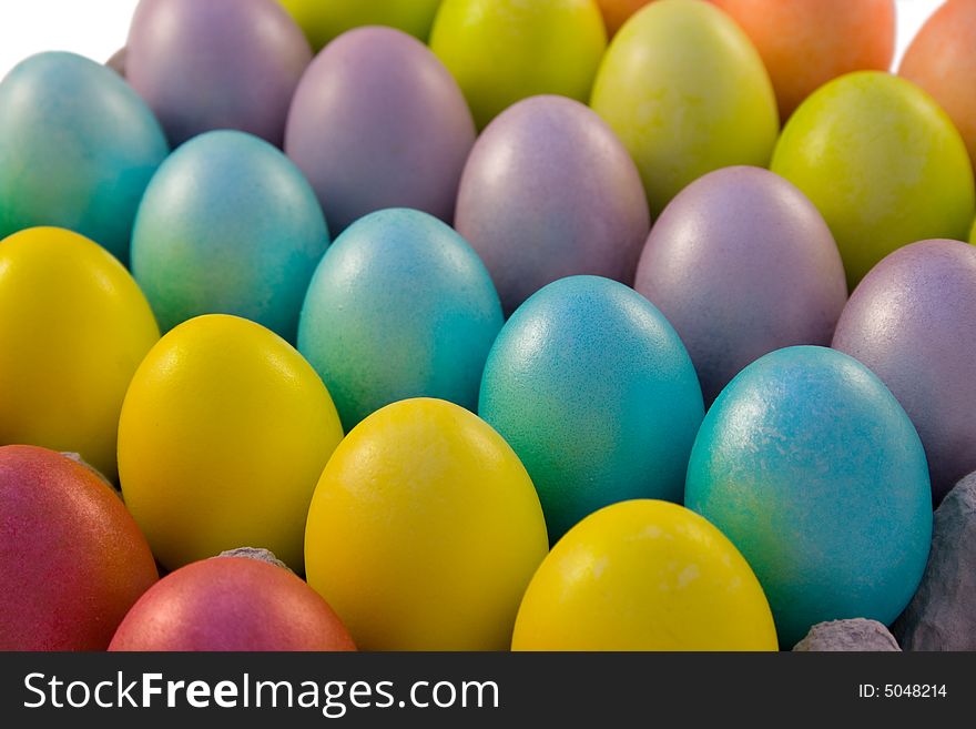 Pack of colored Easter eggs. Pack of colored Easter eggs