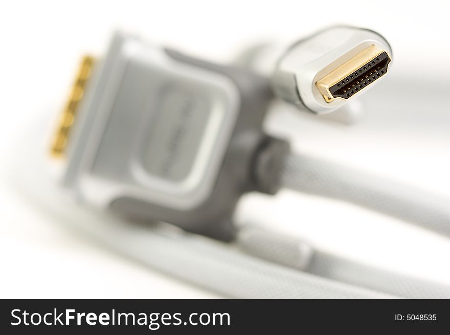 HDMI Cable isolated on a white background.