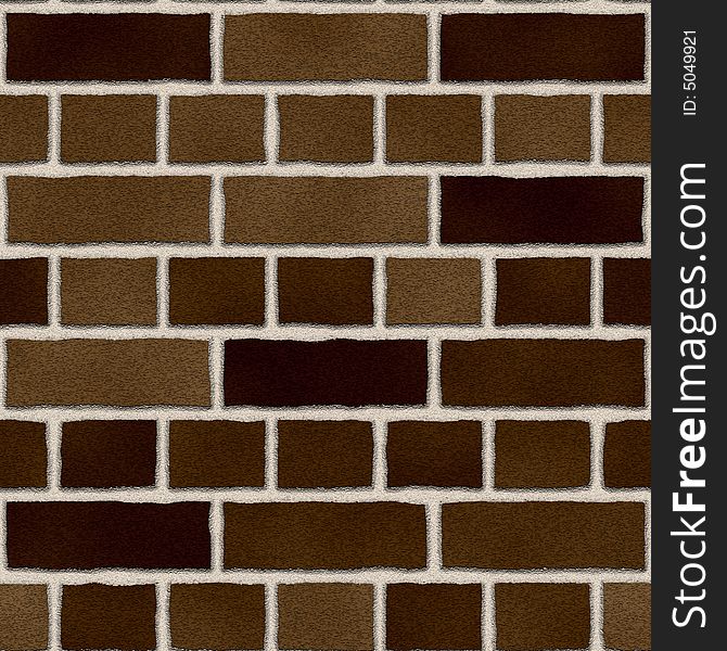 Brown brick exterior wall