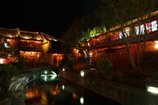 NIGHTSCENE AT LIJIANG HISTORICAL CITY Stock Photos NIGHTSCENE AT LIJIANG HISTORICAL CITY Stock Photos