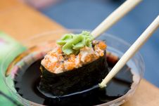 Taking Sushi Royalty Free Stock Images Taking Sushi Royalty Free Stock Images