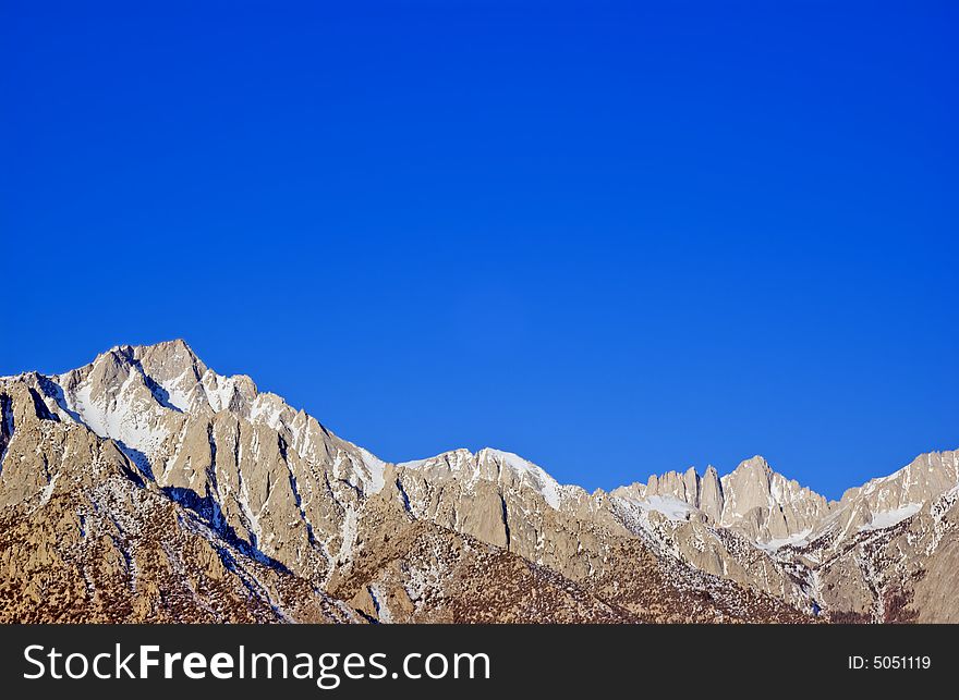 Mount Whitney and lone pine peak california usa. Mount Whitney and lone pine peak california usa